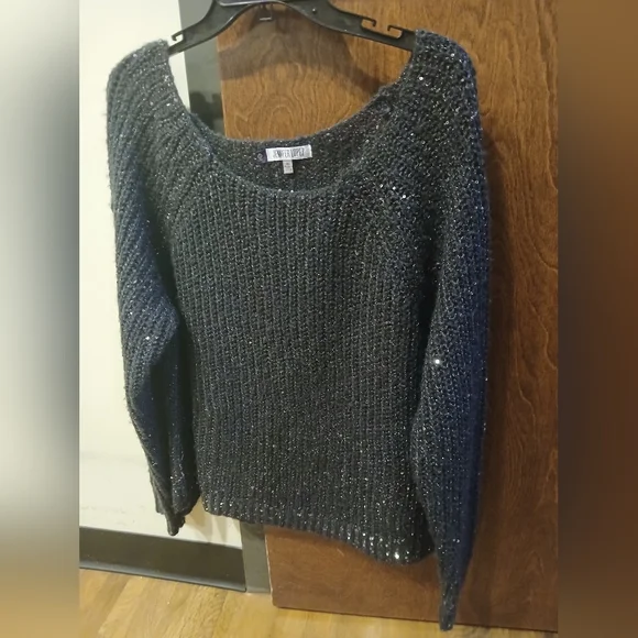 JENNIFER LOPEZ grey sequin sweater - Picture 1 of 7